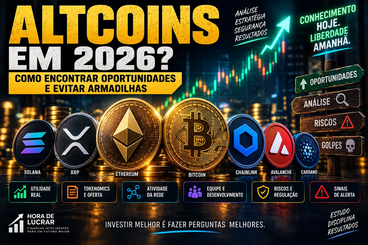 Altcoins em 2026: como identificar projetos promissores e evitar armadilhas