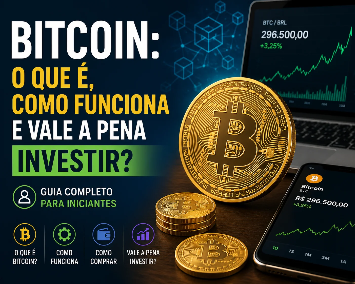 Bitcoin: O Que É, Como Funciona e Vale a Pena Investir? Guia Completo Para Iniciantes