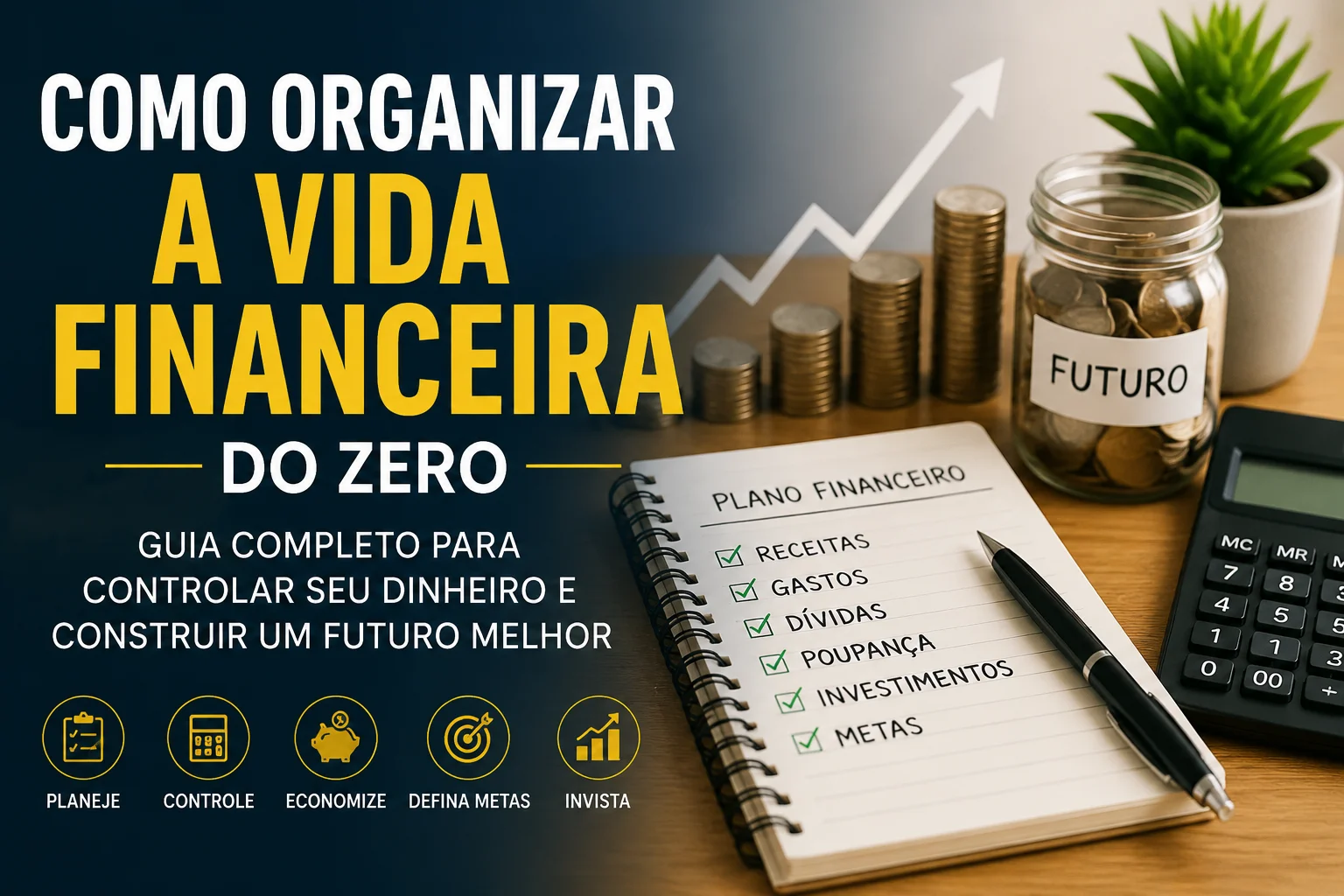 Como Organizar a Vida Financeira do Zero: Guia Completo Para Controlar Seu Dinheiro e Construir um Futuro Melhor