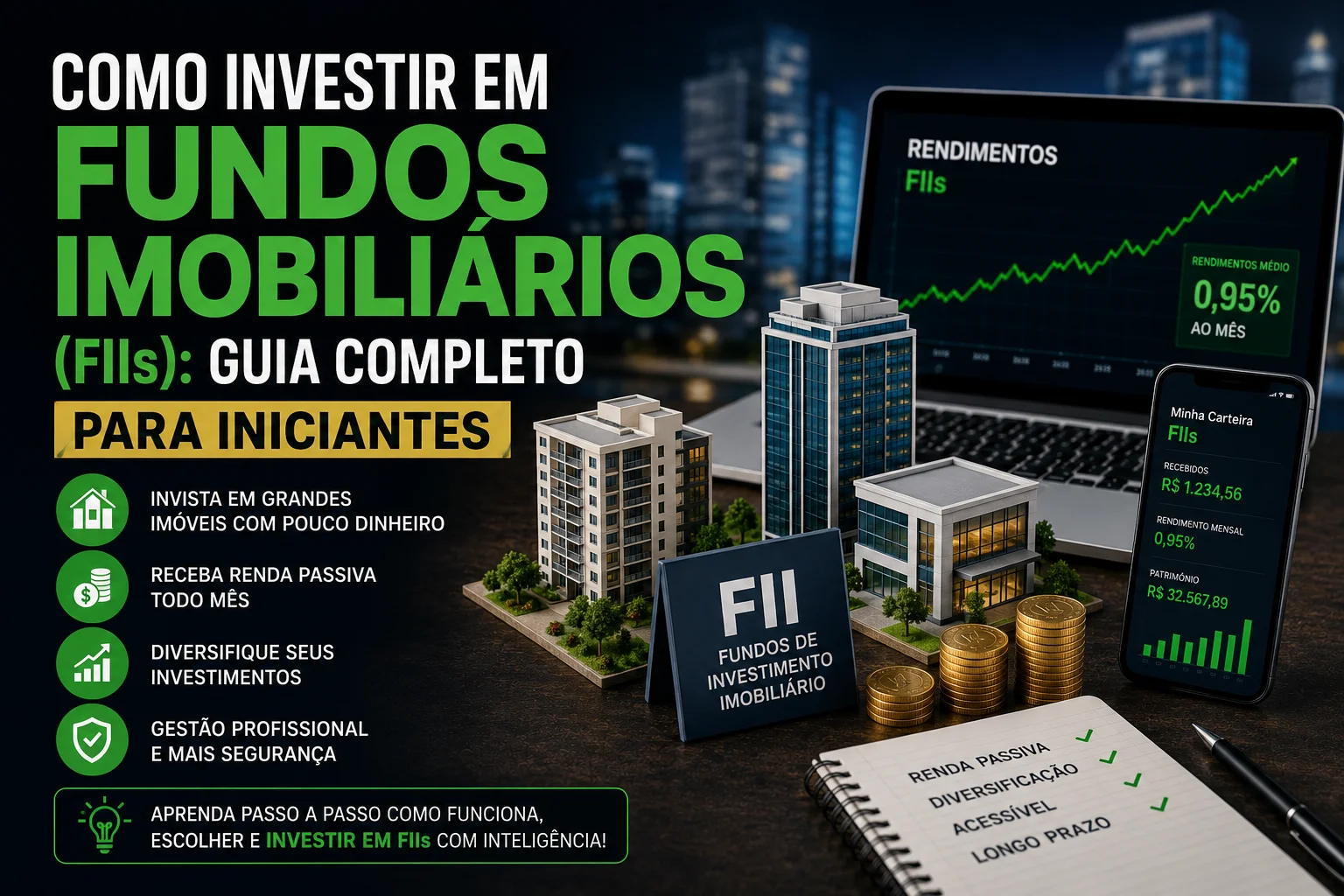 Como Investir em Fundos Imobiliários (FIIs): Guia Completo para Iniciantes