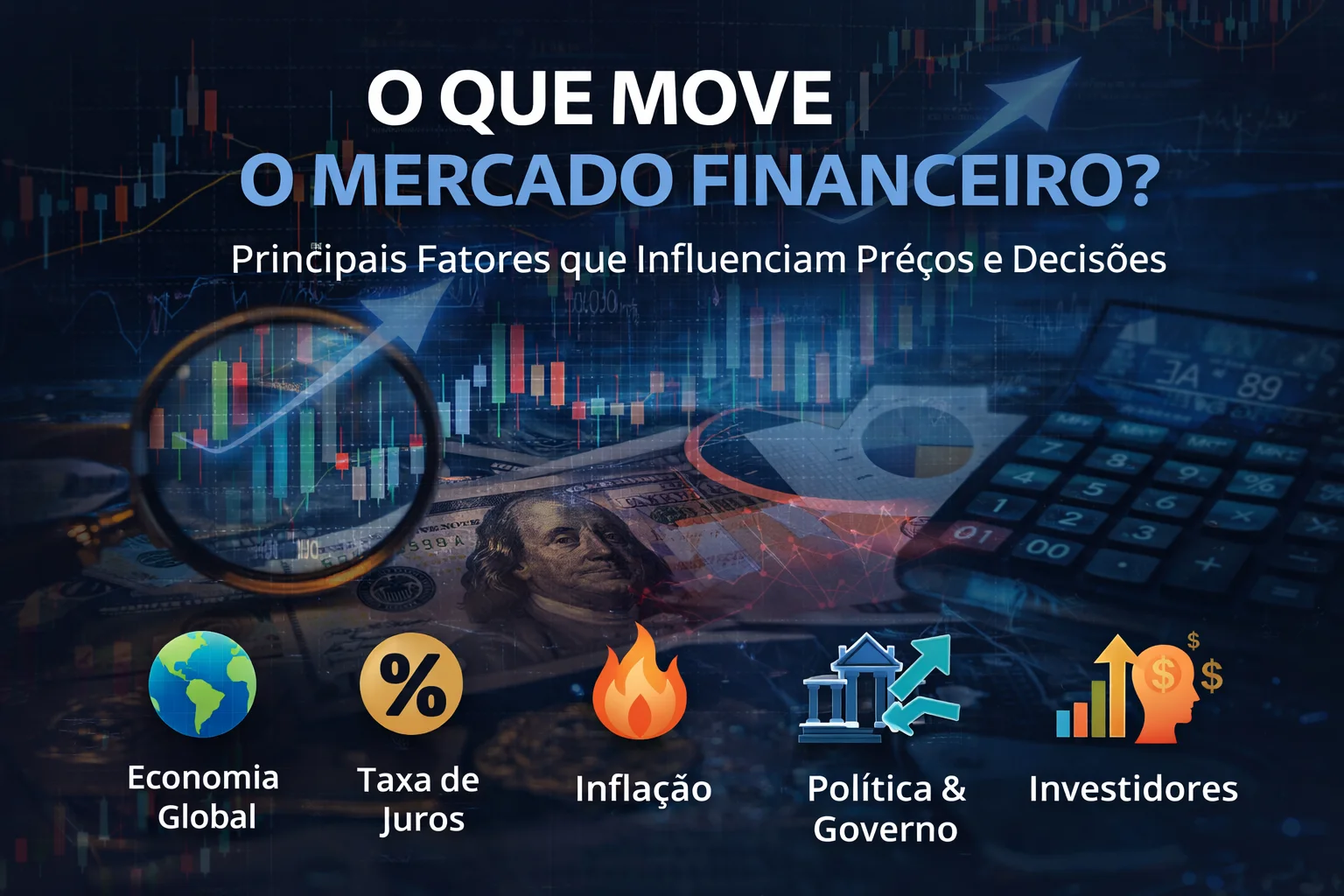 O que move o mercado financeiro: entenda os fatores que influenciam preços e decisões